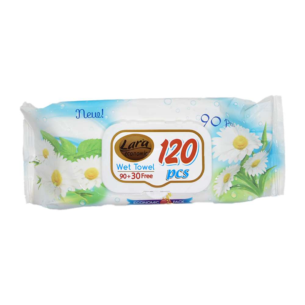 لارا  مناديل مبلله120منديل